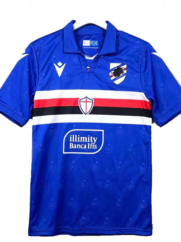 26/27 Sampdoria Home Fans Soccer Jersey