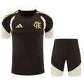 26/27 Corinthians Black Training Shirt and Black shorts suit