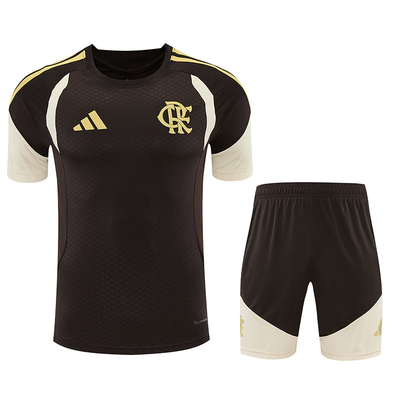 26/27 Corinthians Black Training Shirt and Black shorts suit