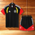 26/27 Germany Black Half Pull Training Shirt Suit