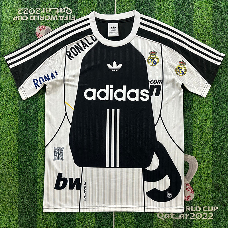 26/27 RMA Clover Special Edition Black White Fans Soccer Jersey