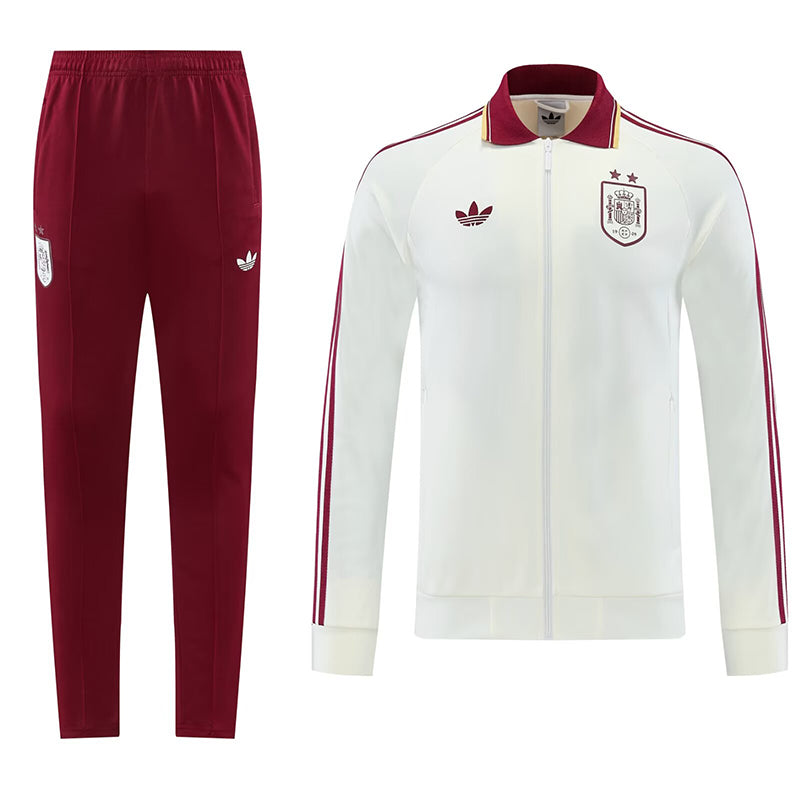 26/27 Spain Beige Two Star Jacket Tracksuit