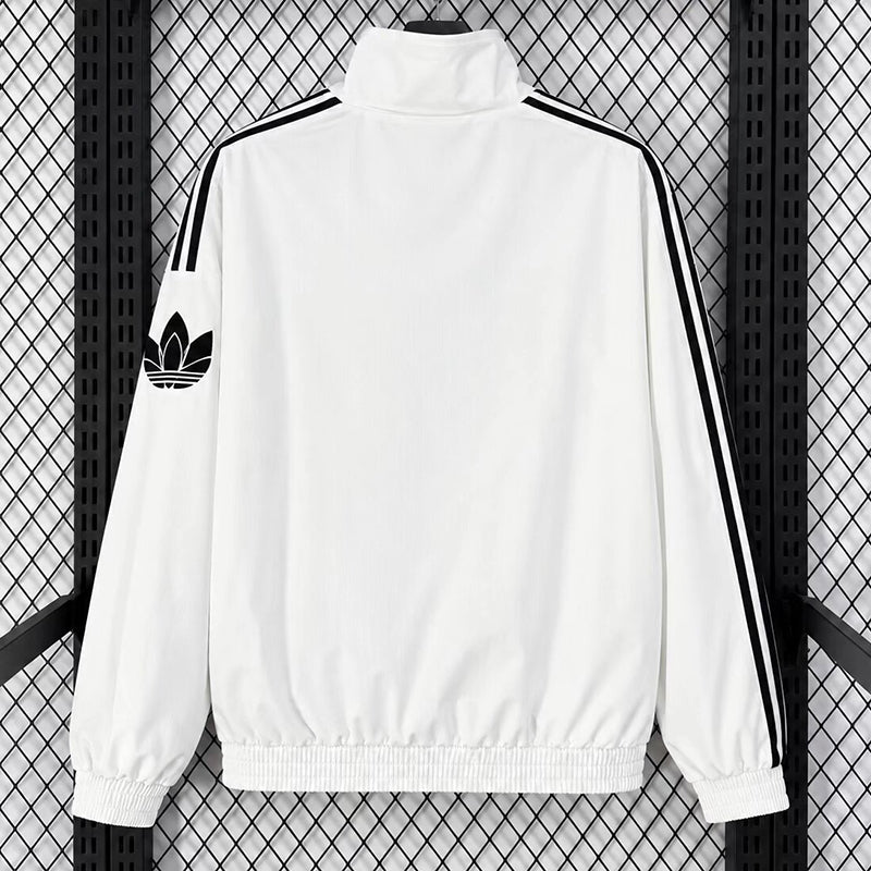 AD white retro windbreaker