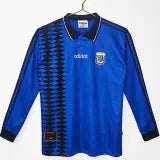 1994 Argentina Away Long Sleeve Retro Soccer Jersey