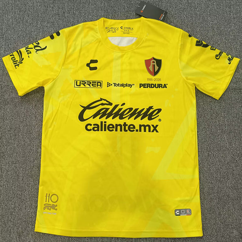 26/27 Atlas Goalkeeper Yellow Fans Soccer Jersey