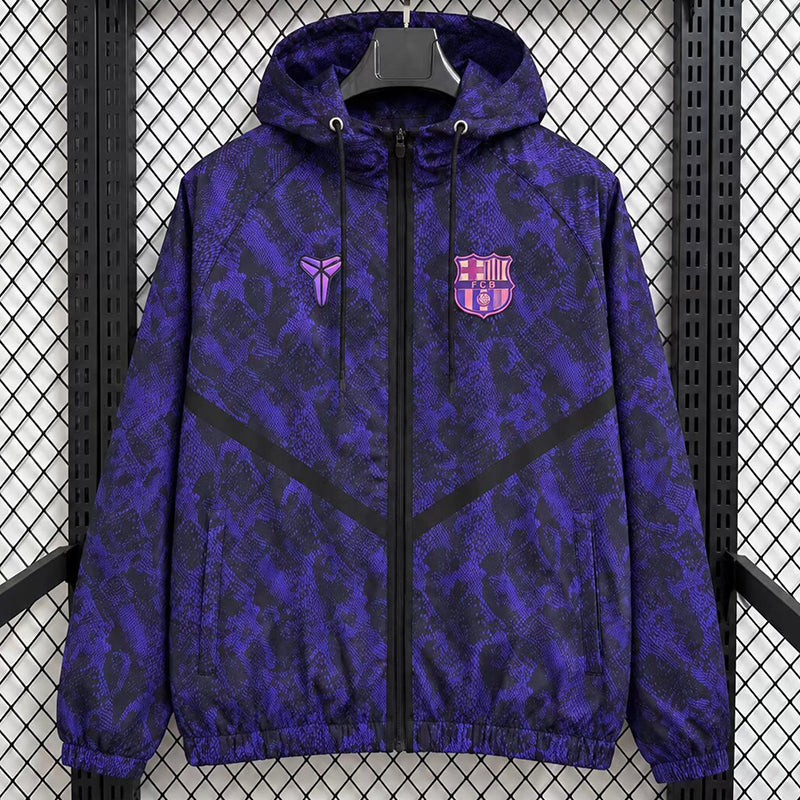 BAR purple hooded windbreaker