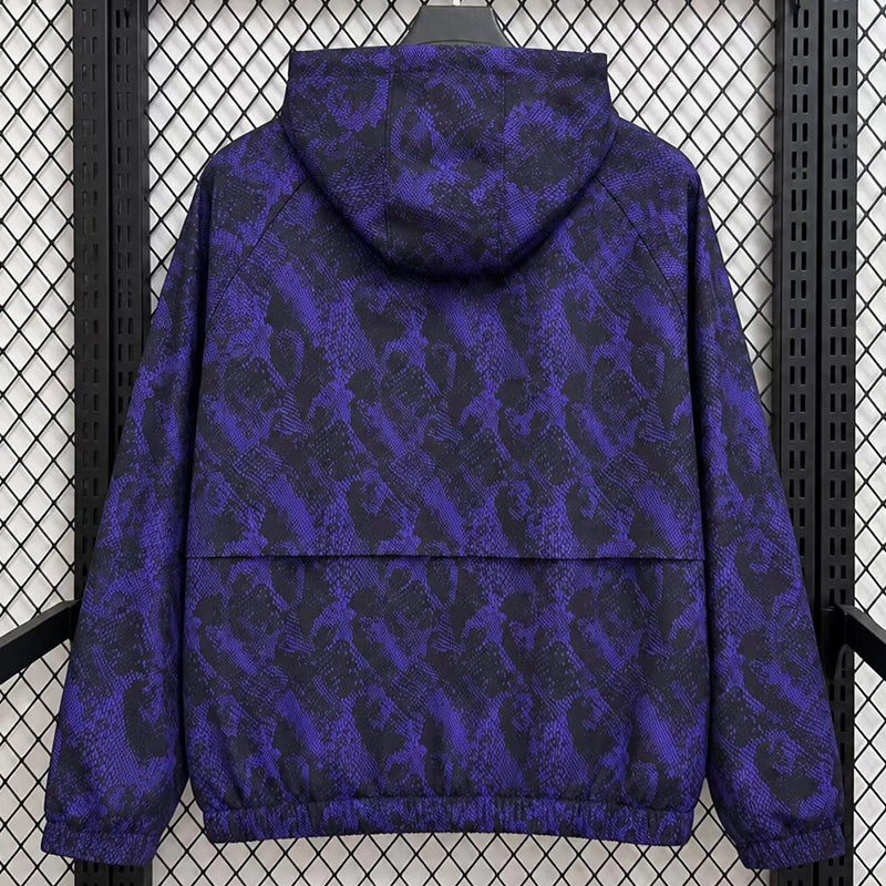 BAR purple hooded windbreaker