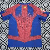 Barcelona Spider-Man edition shirt detail