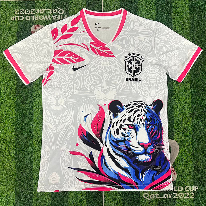 26/27 Brazi Leopard Head Edition White Fans Soccer Jersey