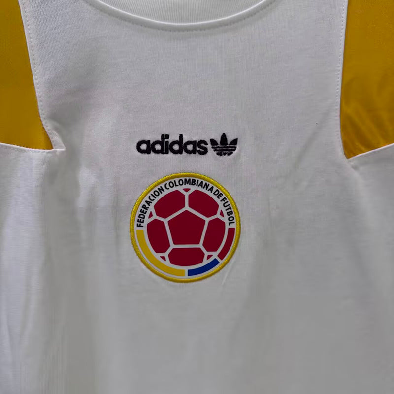 Colombia white retro jersey image 5