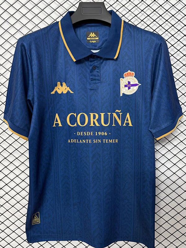 26/27 La Coruna Street style version Royal Blue Fans Soccer Jersey