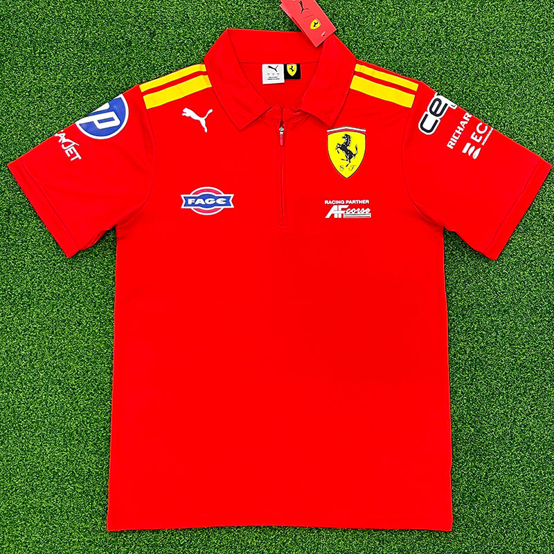 2026 Ferrari Red Half Pull Racing Suit