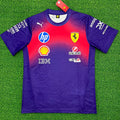 2026 Ferrari Red White Half Pull Racing Suit