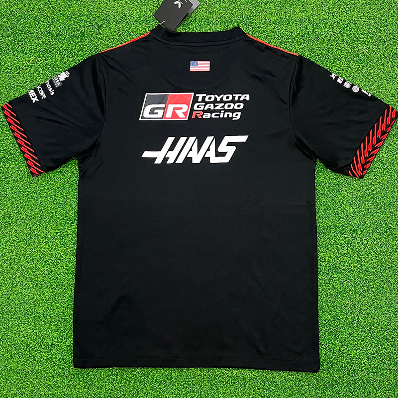 2026 Haas Black Round Neck Racing Suit