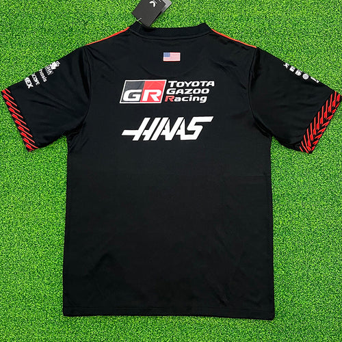 2026 Haas Black Round Neck Racing Suit