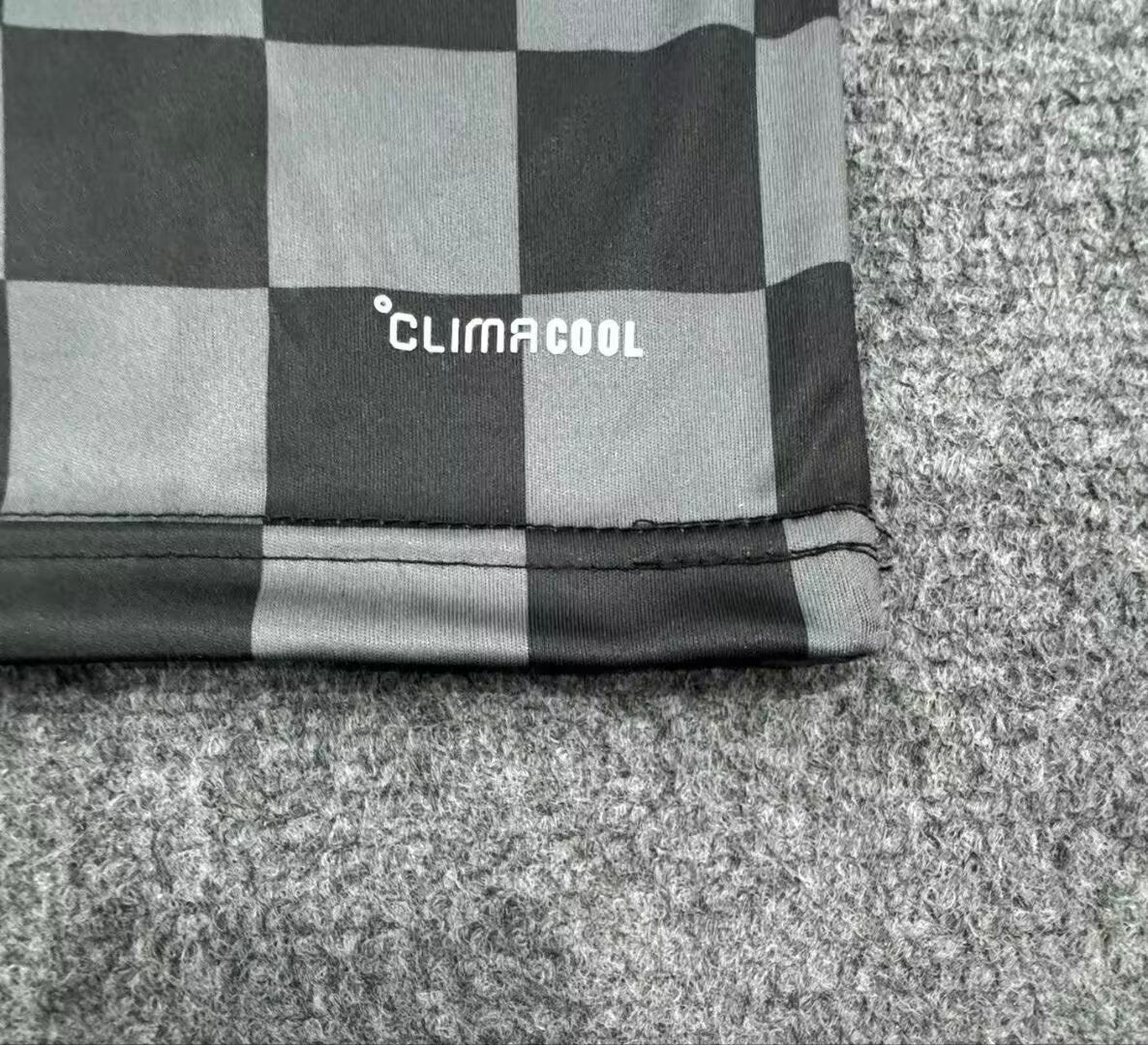 27/28 Liverpool away fan jersey checkerboard fabric detail