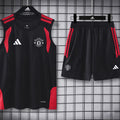 Manchester United black tank and shorts set image 1