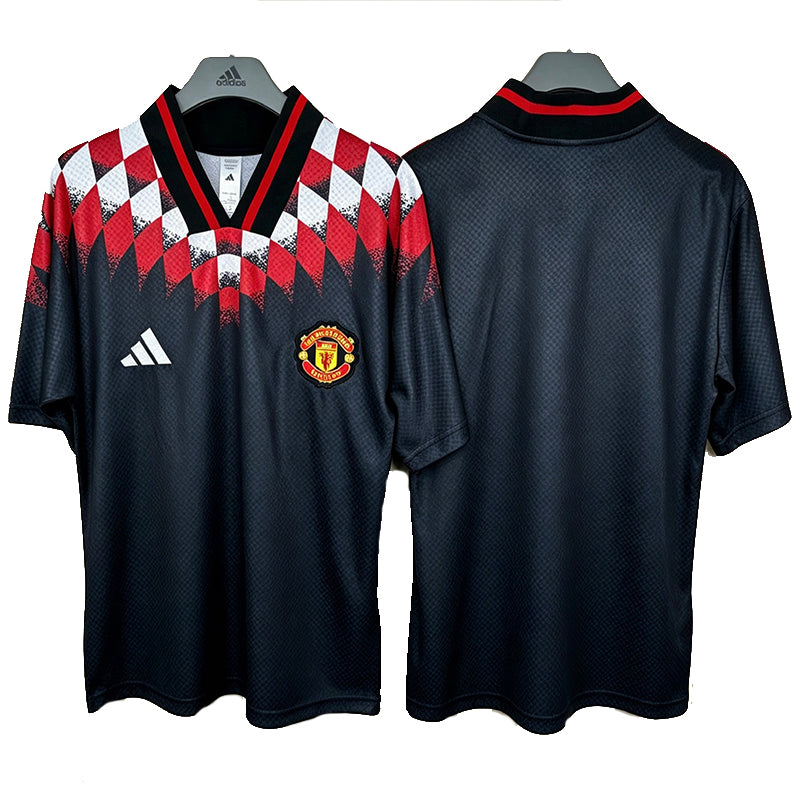 26/27 Man Utd Black Casual Version Retro Soccer Jersey