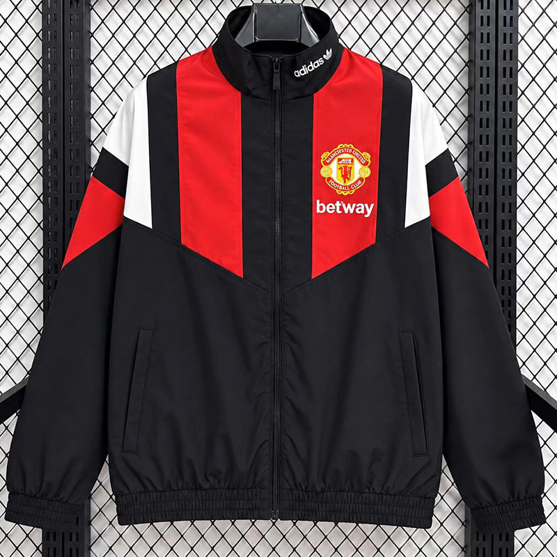 Man Utd red and black leisure windbreaker