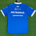 2026 Mercedes Blue Round Neck Racing Suit