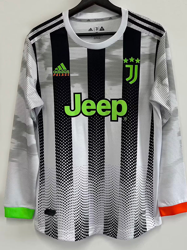 2019/2020 JUV Co Branded Version Long Sleeve Retro Soccer Jersey