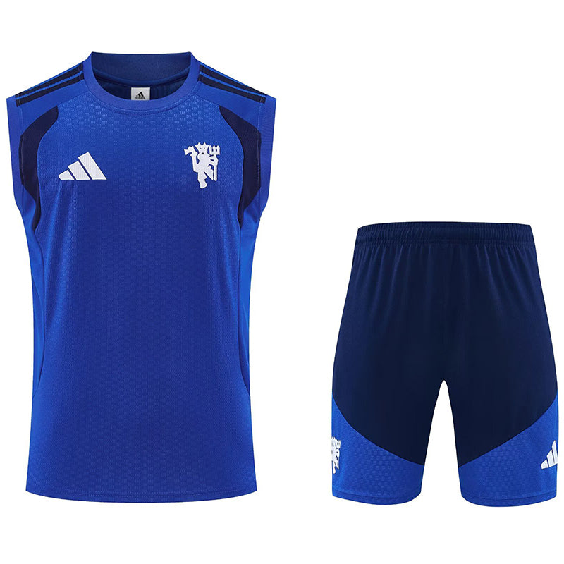 26/27 Man Utd Blue Tank Top and Shorts Suit