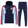 26/27 England Royal Blue Hooded Windbreaker Tracksuit