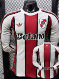 26/27 River Plate Away Long Sleeve Player Version Soccer Jersey