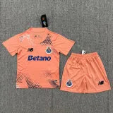 26/27 Porto goalkeeper Pink Kids Soccer Jersey