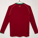 2006 Portugal Home Long Sleeve Retro Soccer Jersey
