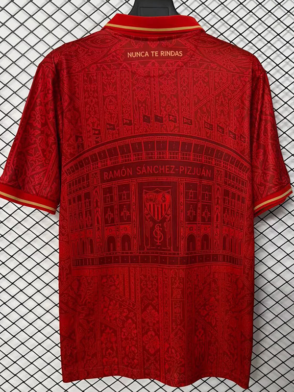 26/27 Sevilla Street style version Red Fans Soccer Jersey