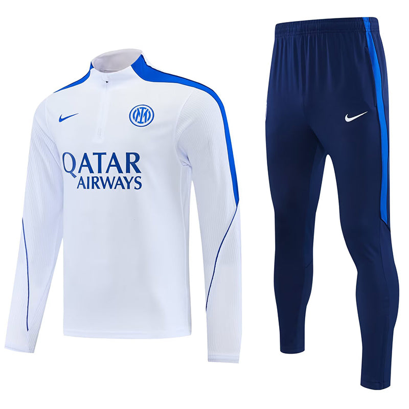 26/27 INT White Half Pull Tracksuit