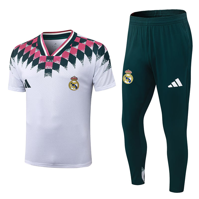 26/27 RMA White Retro Player Version Shirts and Green Pants