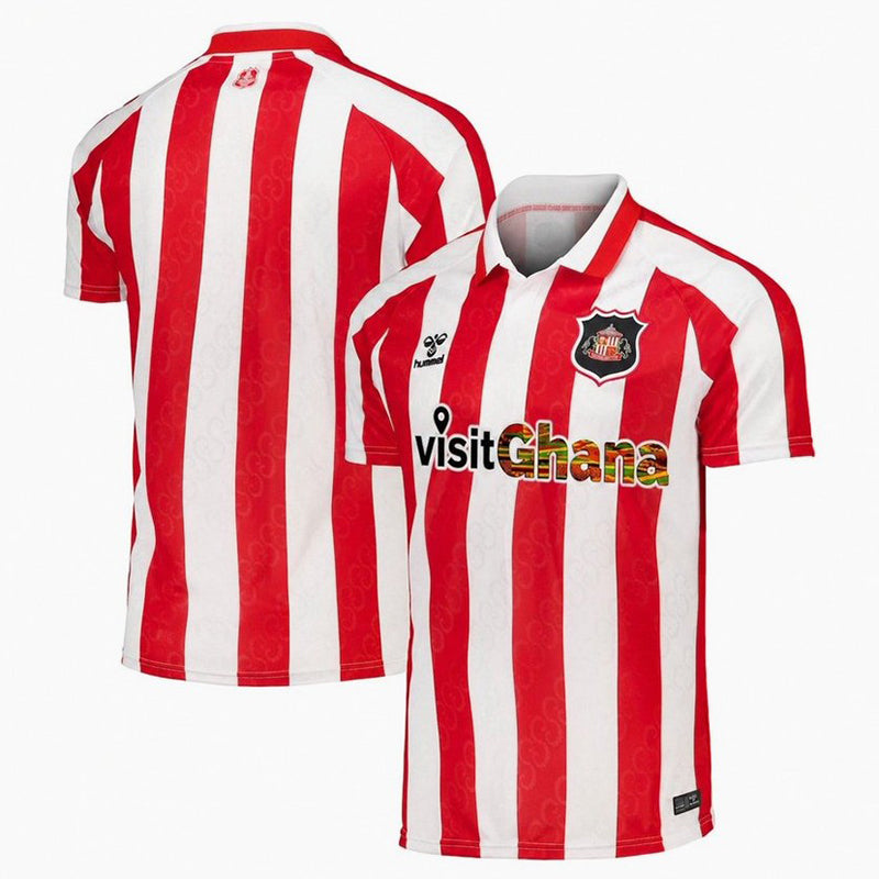 26/27 Sunderland Home Fans Soccer Jersey (Chest Sponsor Print)