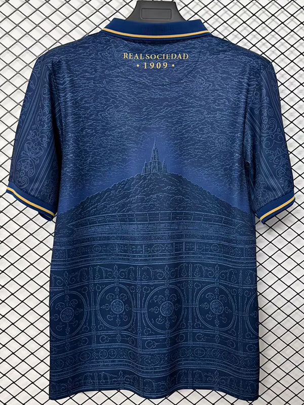 26/27 Real Sociedad Street style version Royal Blue Fans Soccer Jersey