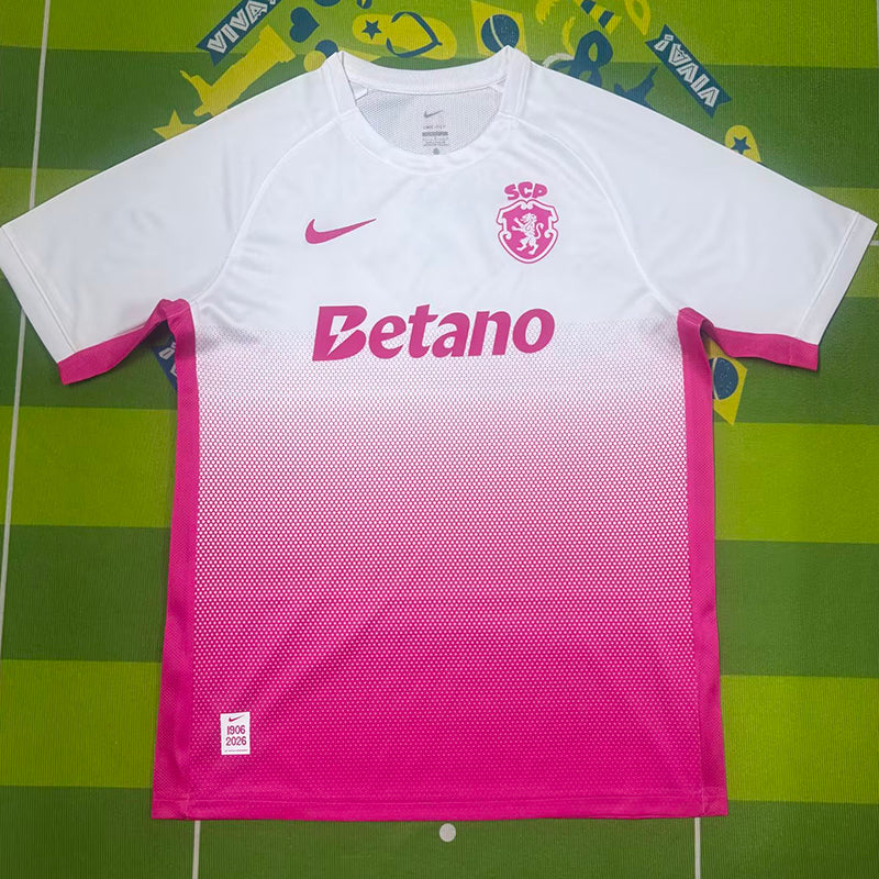 Sporting Lisbon pink white jersey