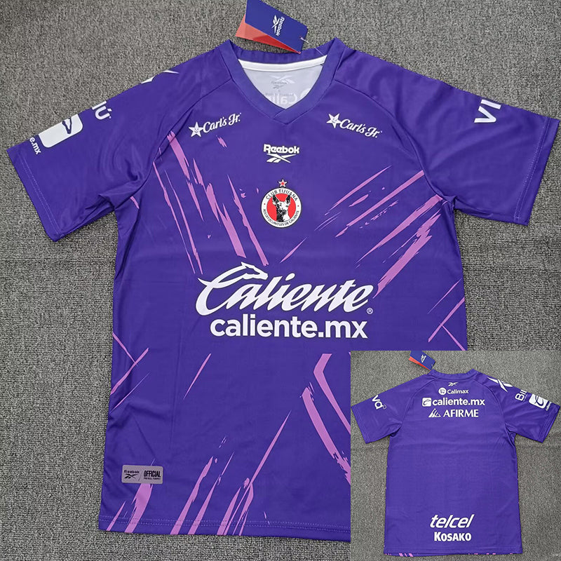 26/27 Tijuana Goalkeeper Purple Fans Soccer Jersey