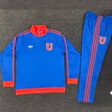 Universidad de Chile blue half-pull tracksuit