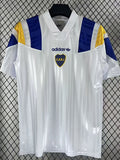 Boca Juniors white retro soccer jersey