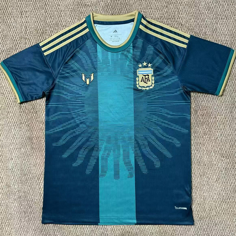 Argentina green fan jersey detail