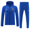 PSG blue hooded windbreaker tracksuit