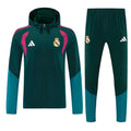 Real Madrid green hooded windbreaker tracksuit