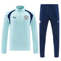 Manchester City light blue half zip tracksuit