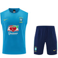Brazil lake blue tank top and shorts set