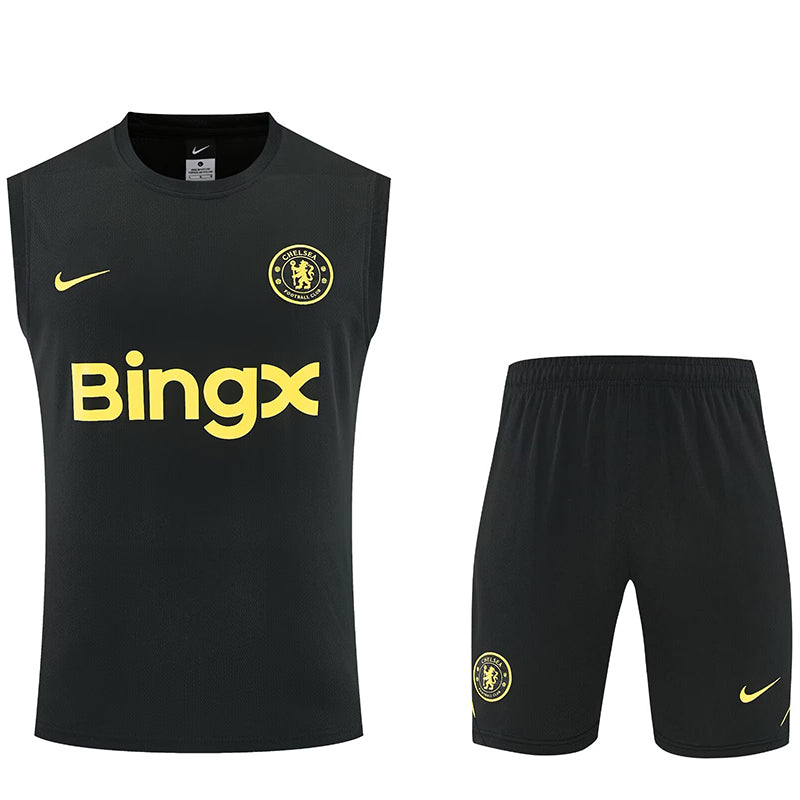 Chelsea black tank top and shorts set