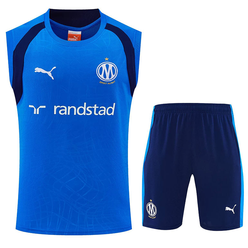 Marseille blue tank top and shorts set