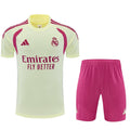 Real Madrid yellow training shirt suit