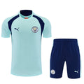 Manchester City light blue training shirt suit