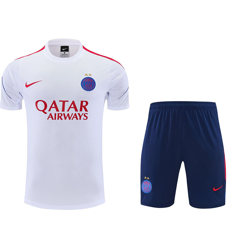 PSG white training shirt suit with stars