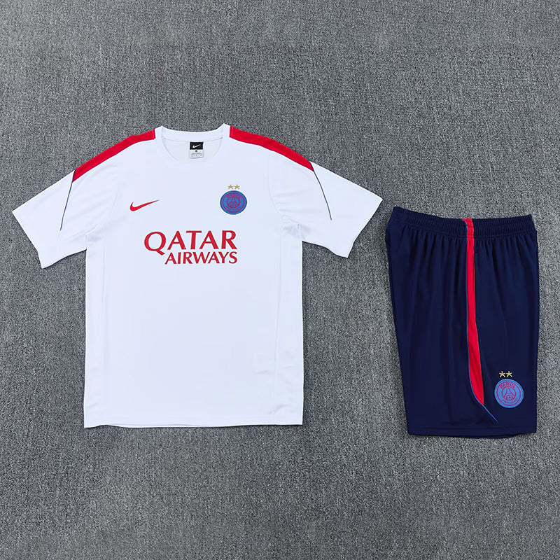 PSG white training suit detail